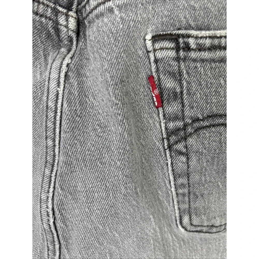 levi's‎ 501 premium jeans Black Fade Size 32x28 Leather Patch Y2K USA Rocker